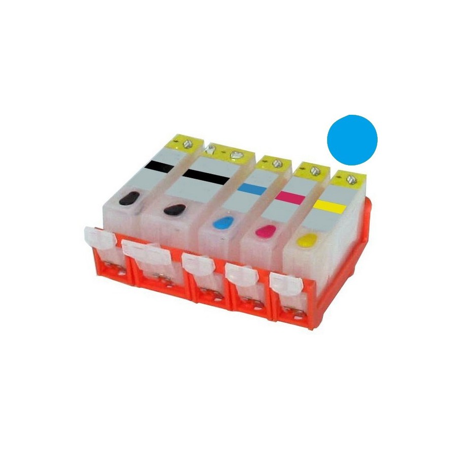 Cartuccia ricaricabile vuota .per Canon CLI-526 ciano con chip autoreset