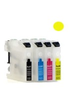 Cartuccia ricaricabile vuota per Brother LC-123 giallo con chip aggiornato