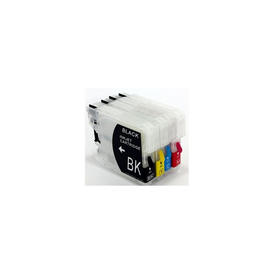 Cartuccia ricaricabile vuota per Brother LC960 LC970 LC1000 giallo