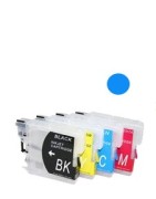 Cartuccia ricaricabile vuota per Brother LC985 LC980 LC1100 ciano