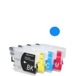 Cartuccia ricaricabile vuota per Brother LC985 LC980 LC1100 ciano