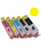 Cartuccia ricaricabile vuota per Canon .CLI-551 giallo con chip autoreset
