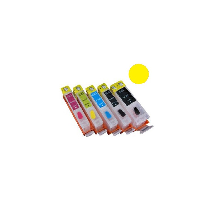 Cartuccia ricaricabile vuota per Canon .CLI-551 giallo con chip autoreset