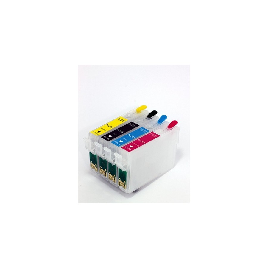 Cartuccia ricaricabile vuota per Epson T0713 magenta con chip autoreset