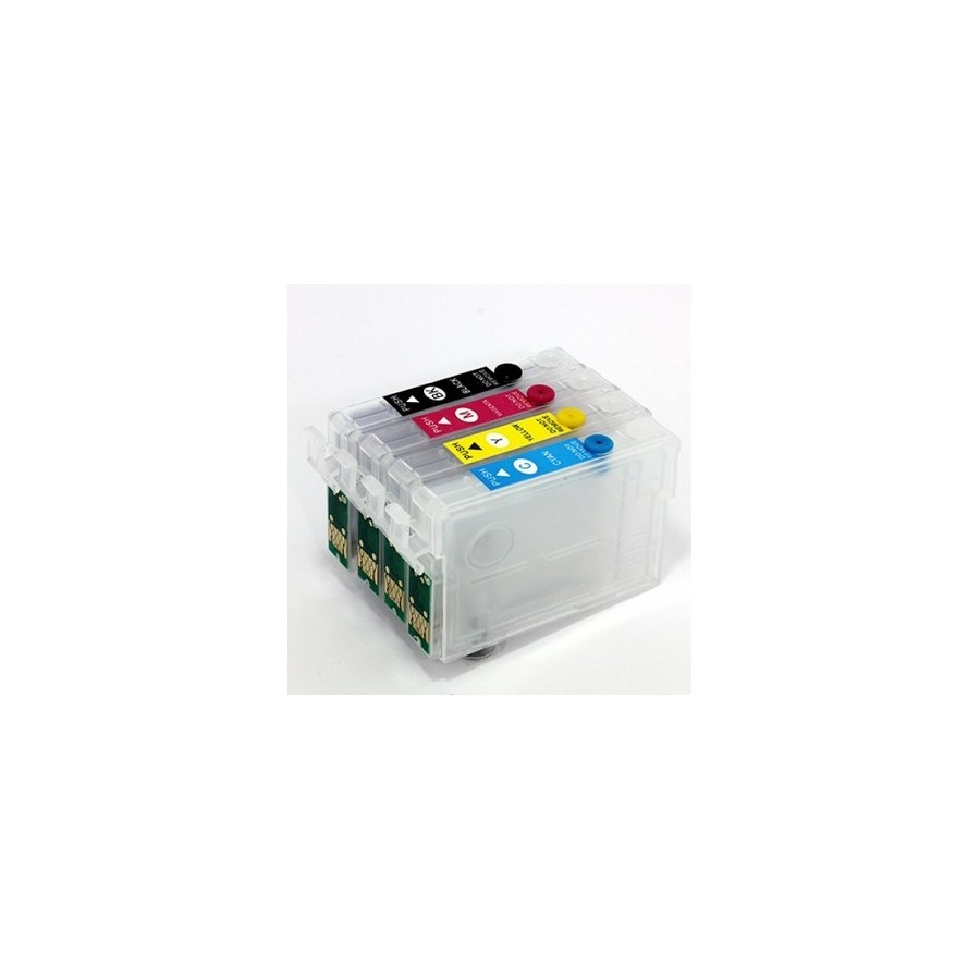 Cartuccia ricaricabile vuota per Epson T1291 nero con chip autoreset