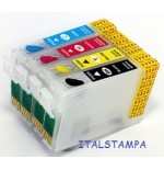 Cartuccia ricaricabile vuota per Epson T1633 magenta con chip autoreset