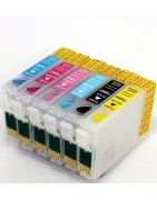 Cartuccia ricaricabile vuota per Epson T804 giallo con chip autoreset