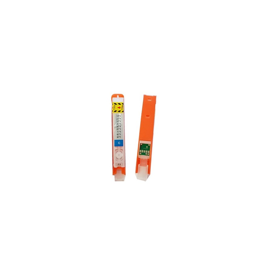 Cartuccia ricaricabili per Canon CLI-571 ciano con chip autoreset