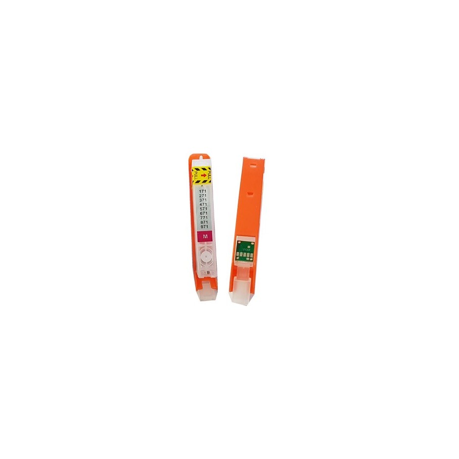 Cartuccia ricaricabili per Canon CLI-571 magenta con chip autoreset