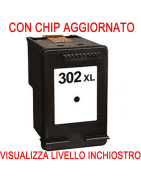 F6U68AE Cartuccia rigenerata per HP 302XL nero visualizza livello inchiostro con CHIP AGGIORNATO