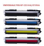 Toner Universale per HP CE310A CF350A CANON 729 nero 1100pag.