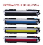 Toner Universale per HP CE311A CF351A CANON 729 CIANO 950pag.